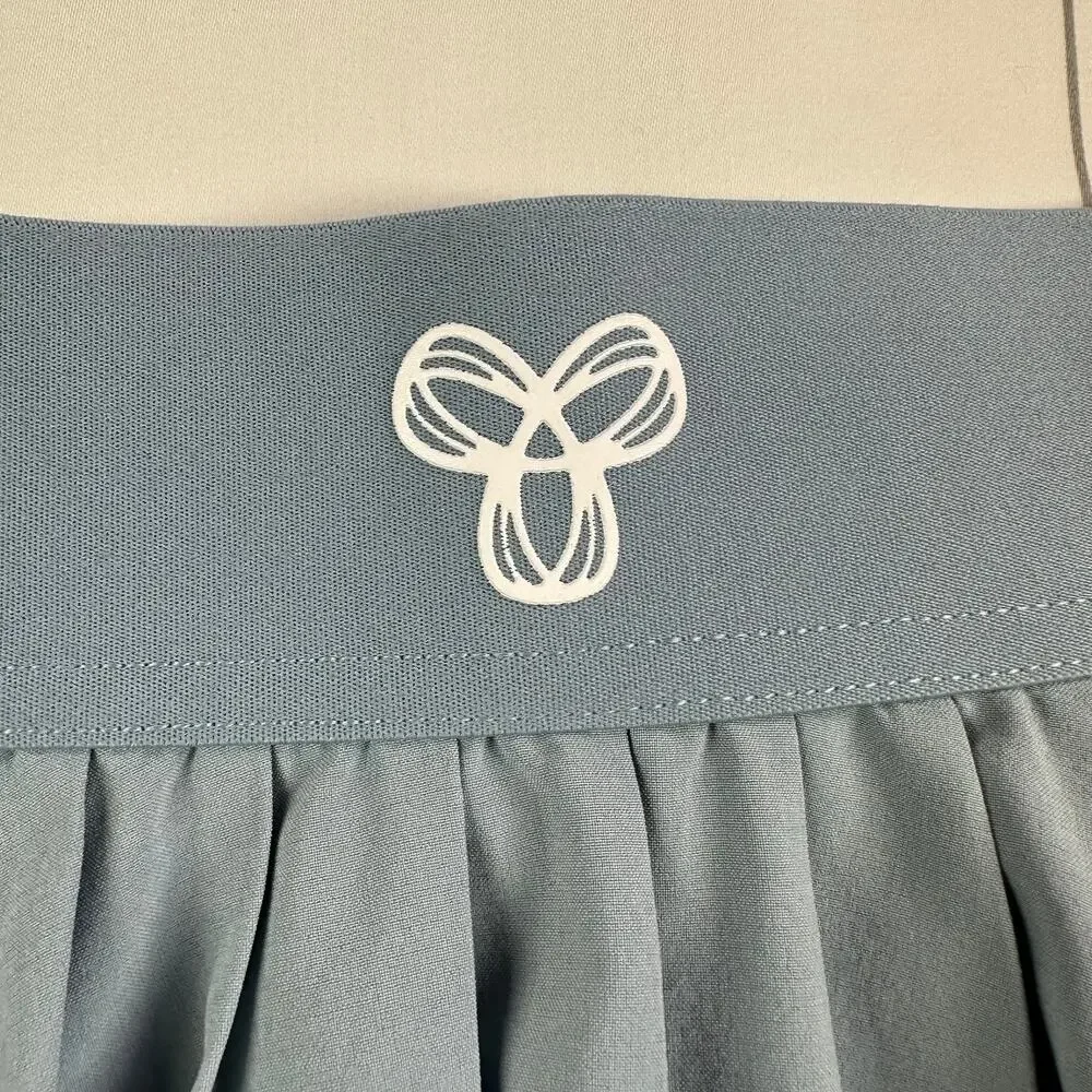 Aritzia TNA Skort Womens XS Blue Tennis Micro Pleated Athletic Sporty Pickleball